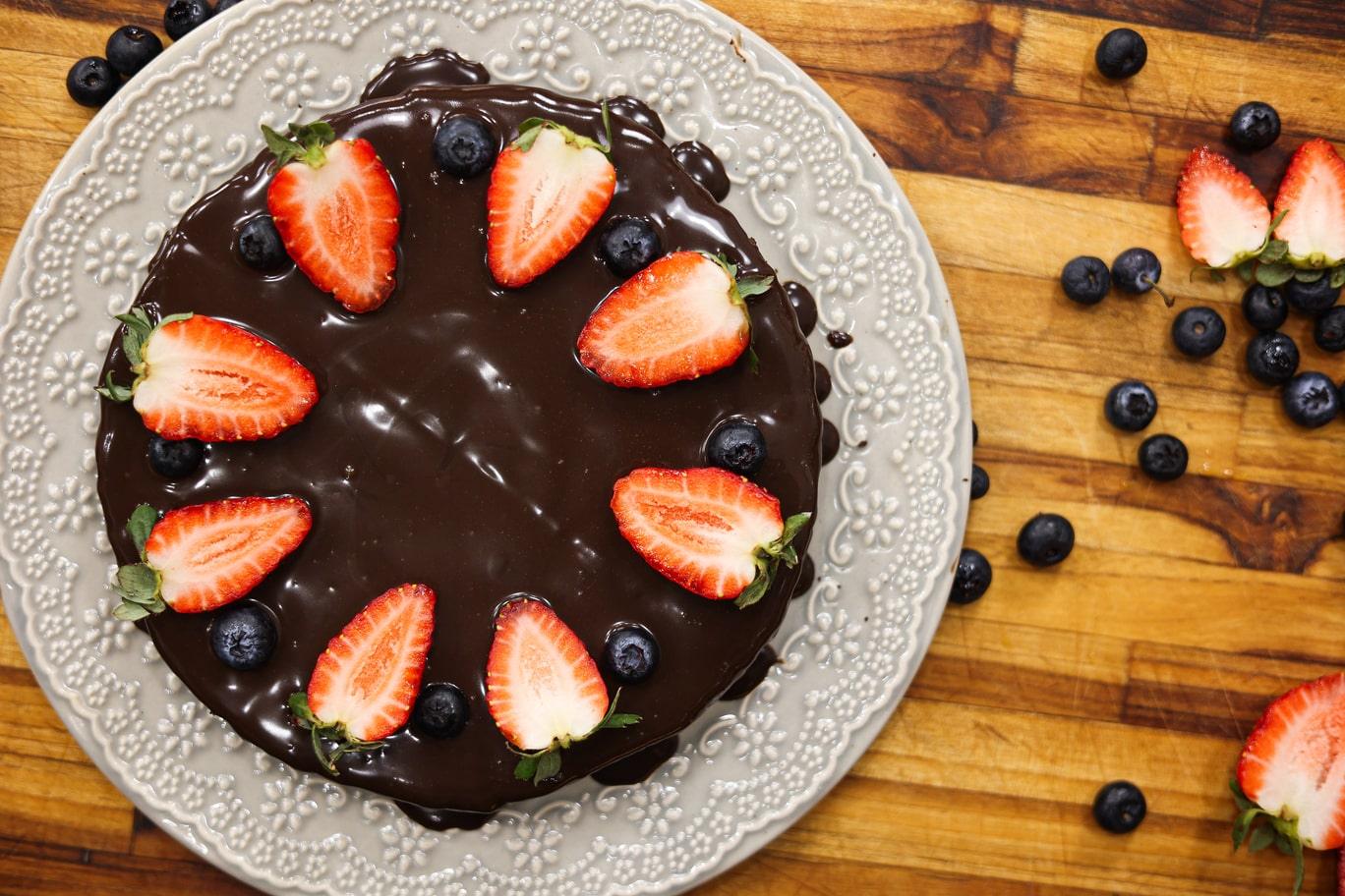 Torta de Chocolate Lowcarb Sem Farinha